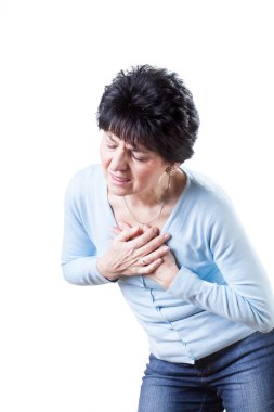 Pain in chest clipart