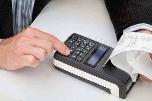 Cash register and receipt — Stock Photo, Image