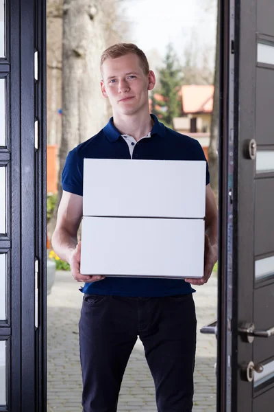 Courier delivered order — Stock Photo, Image