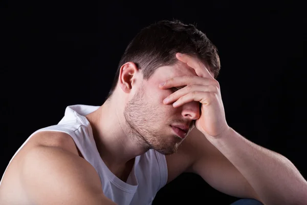 Sad and tired man — Stock Photo, Image