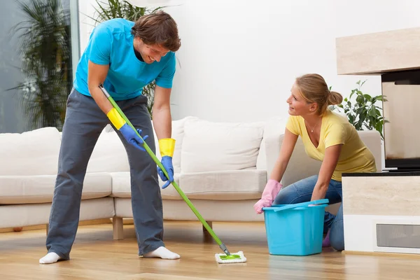 Wassen van de vloer — Stockfoto