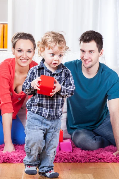 Parents playing with their son — Stock Photo, Image