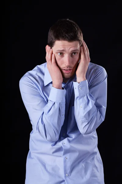 エレガントな男の頭痛 — ストック写真