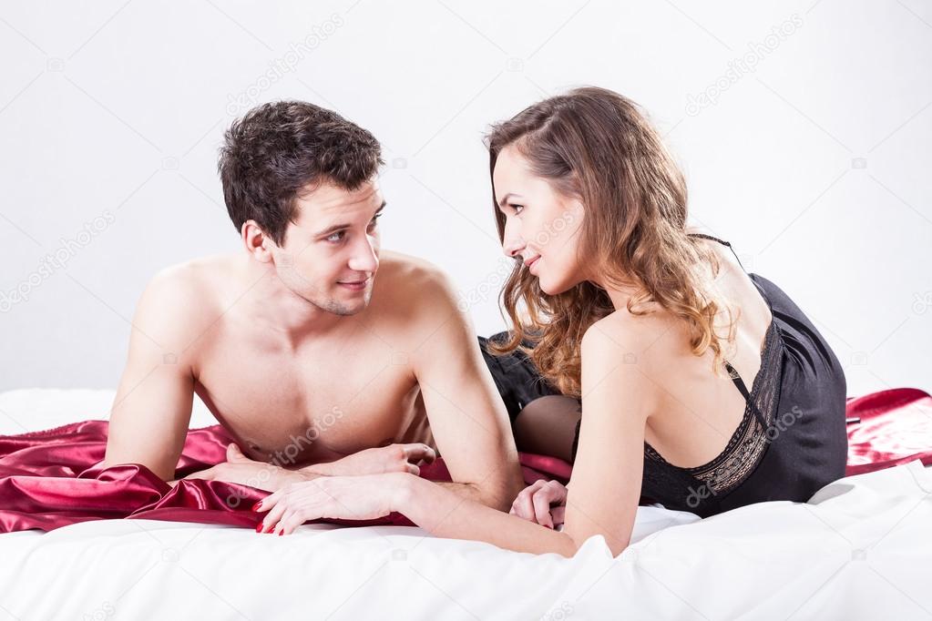 Sexy couple in bed