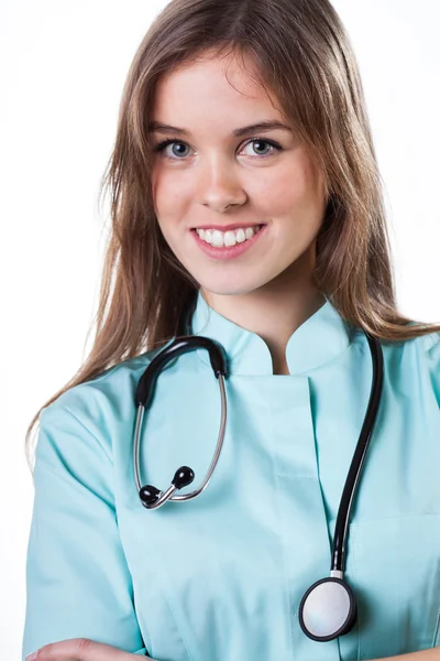 Молодая женщина врач — стоковое фото