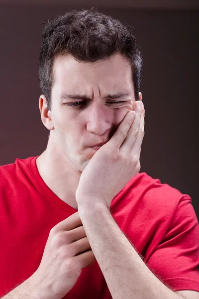 Man with a toothache — Stock Photo, Image