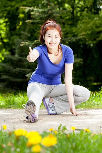 Entrenamiento al aire libre — Foto de Stock