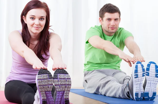 Stretching exercises Stock Picture