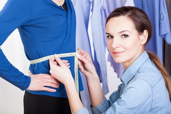 Tailor measuring — Stock Photo, Image