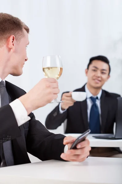 Toast in the office — Stock Photo, Image