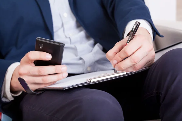 Businessman at work — Stock Photo, Image