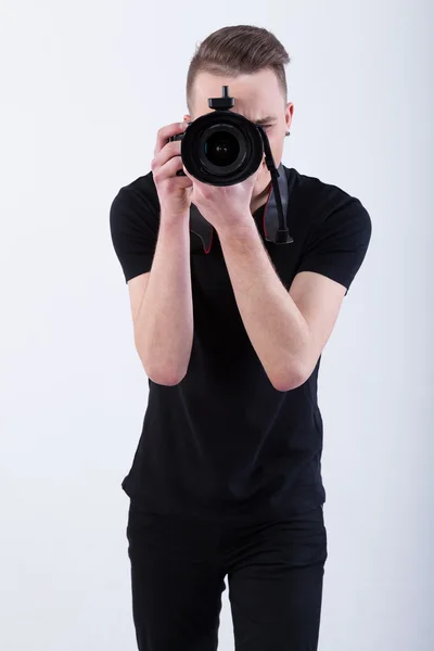 Photographer taking a photo — Stock Photo, Image