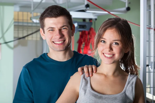 Coppia sorridente — Foto Stock