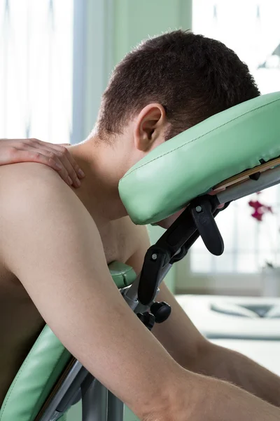 Neck massage — Stock Photo, Image