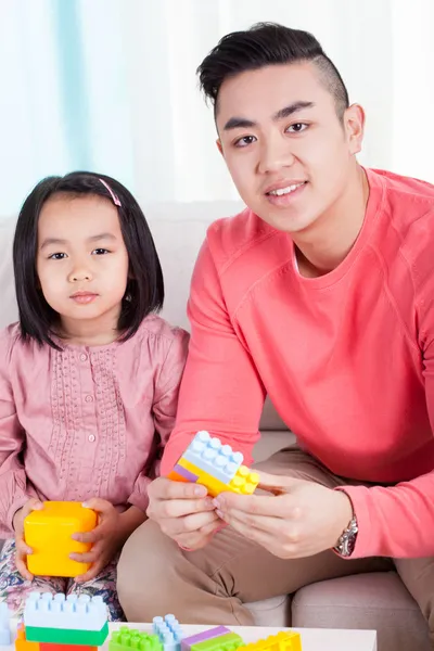 Happy asian family — Stock Photo, Image