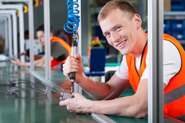 Production line workers — Stock Photo, Image