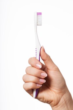 Toothbrush on isolated background