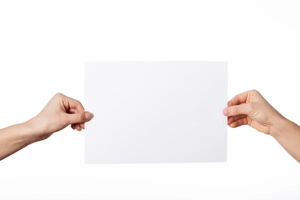 Blankt pappersark — Stockfoto