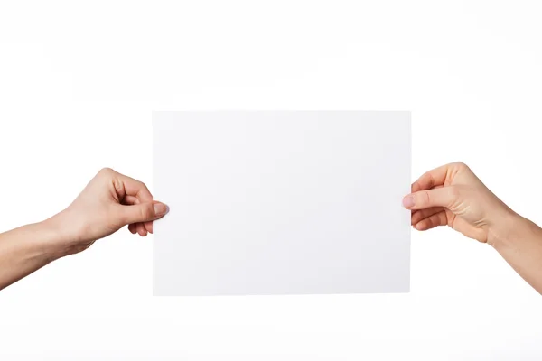 Foglio bianco di carta — Foto Stock