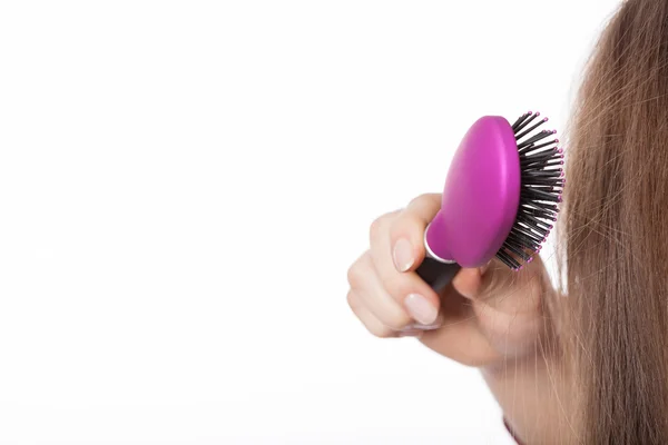 Combing hairs — Stock Photo, Image