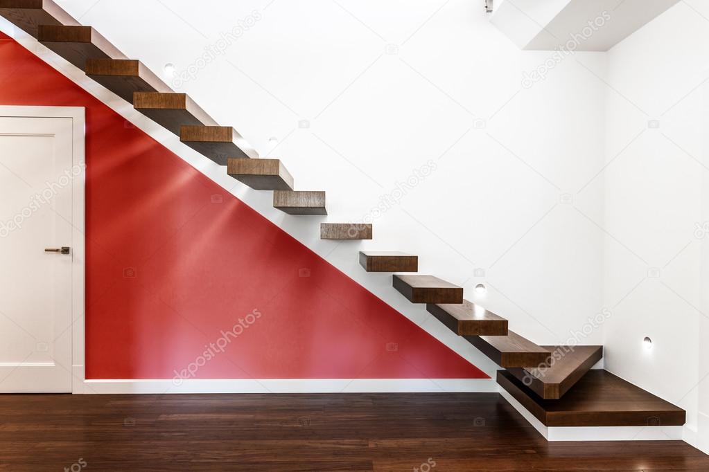 Modern illuminated stairs