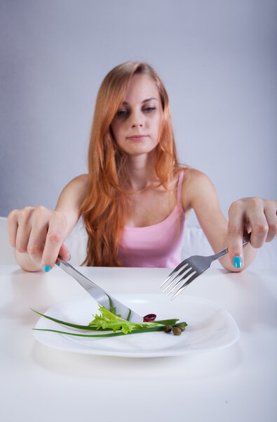 Маленький завтрак для худой девушки
