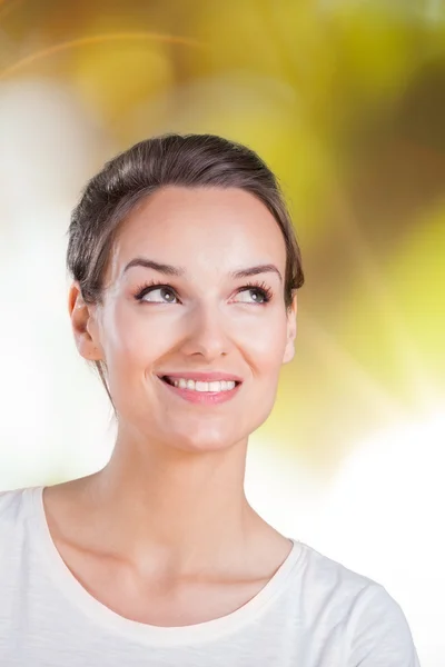 Lady thinking about something — Stock Photo, Image