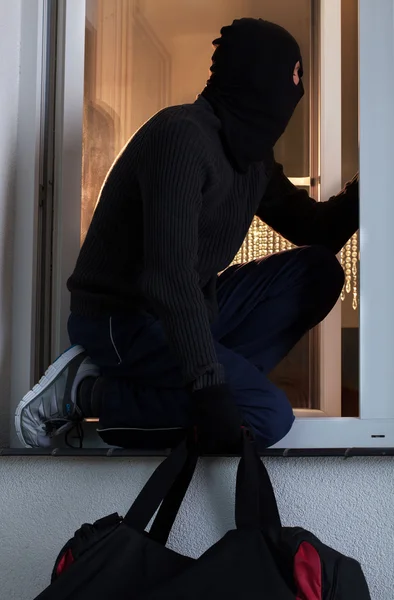 Robber after burglary — Stock Photo, Image