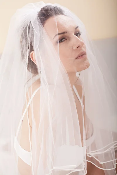 Bride before wedding — Stock Photo, Image