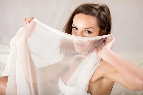 Señora antes de la boda — Foto de Stock