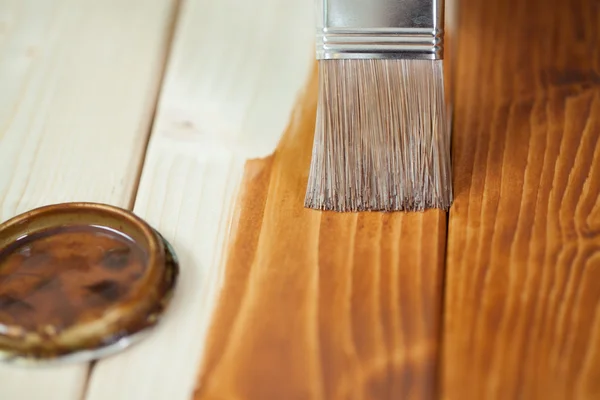 木の板を塗装 — ストック写真
