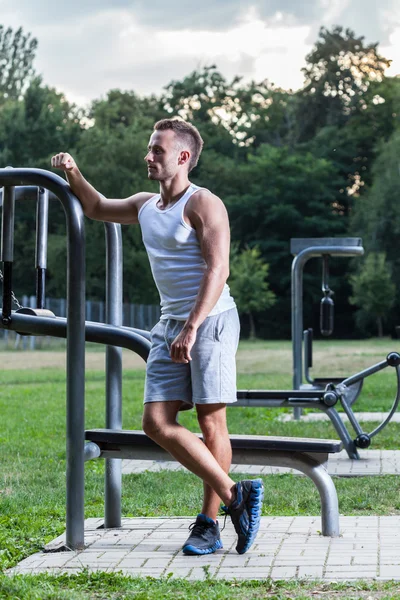 Man after training — Stock Photo, Image