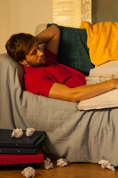 Studente Dormire — Foto Stock