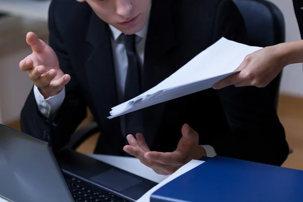 Man gjort något fel — Stockfoto