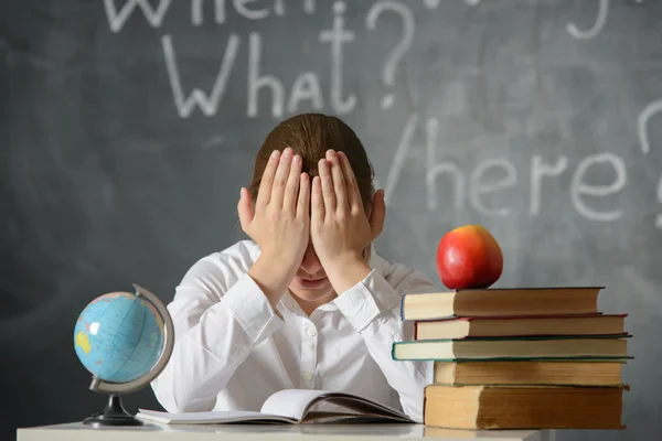 Depressief student — Stockfoto