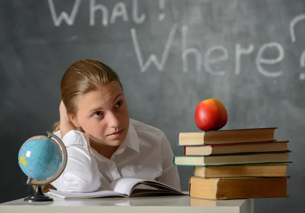 Zmateně student — Stock fotografie