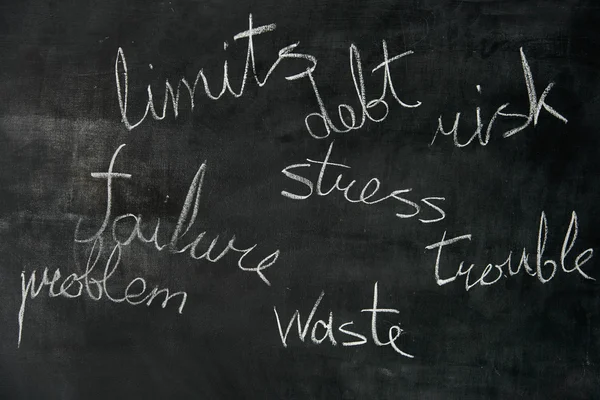 yazı tahtası üzerinde hoş olmayan sözler