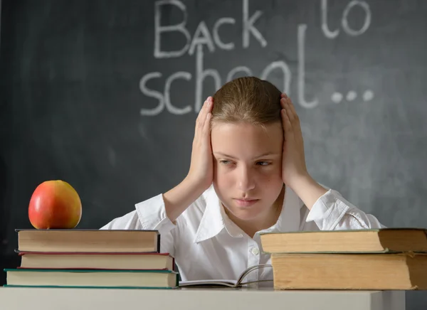 Depressief student — Stockfoto