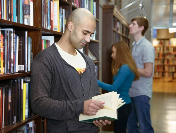 Estudiantes internacionales en una biblioteca Imagen De Stock