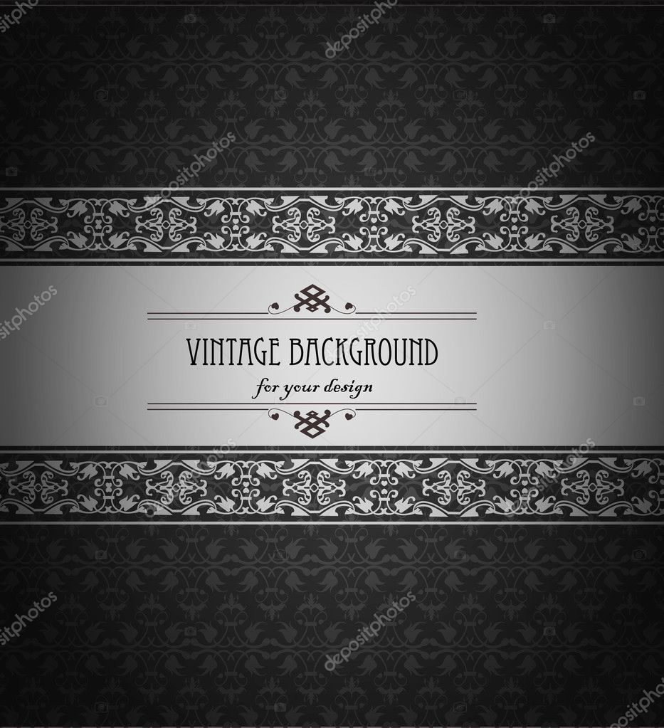 Vintage Background Antique Beautiful Old Paper Card Ornate