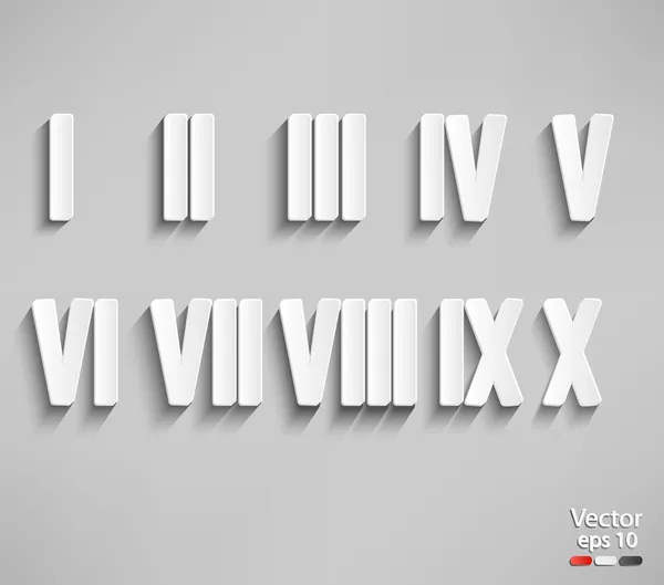 Roman numerals — Stock Vector