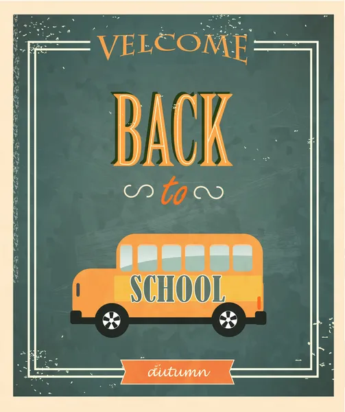 Back to School Typographic Elements. — Stock Vector