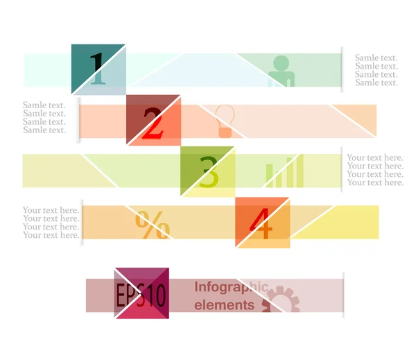 Modern ontwerp minimale stijl infografische template — Stockvector