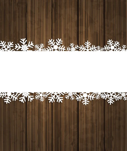 Nyårskort med snöflinga stil — Stock vektor