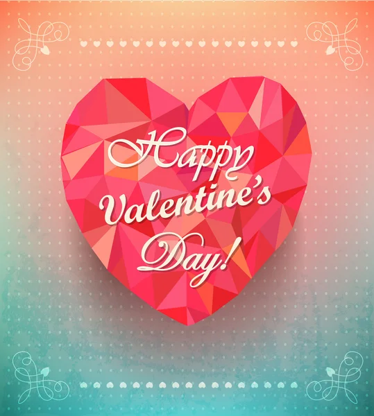 Tarjeta de felicitación Valentine — Vector de stock