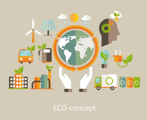 Eco koncept. — Stockový vektor