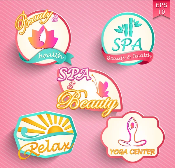 Set of spa icons — Stock Vector