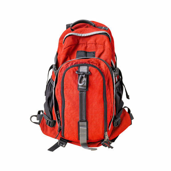 Backpack isolated with path