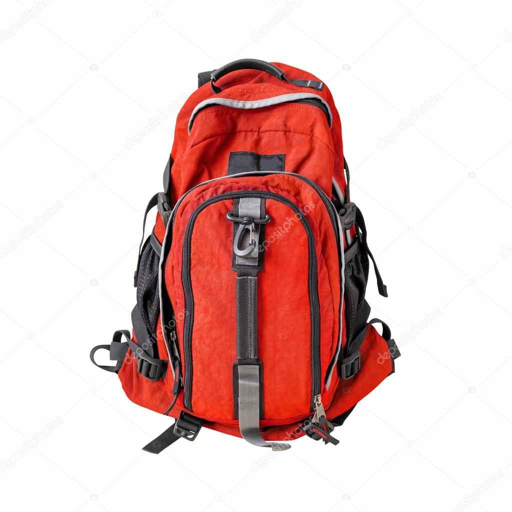 Backpack isolated with path