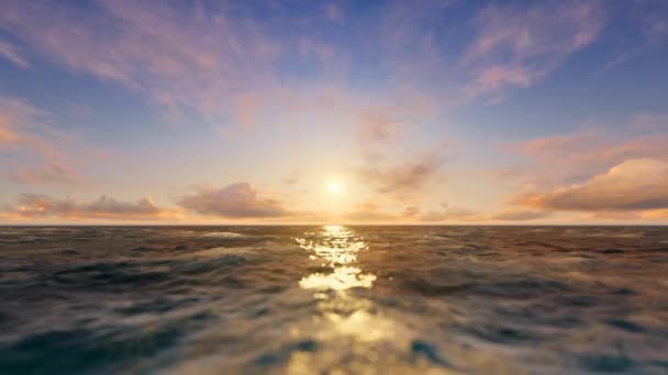 Coucher de soleil sur l'océan